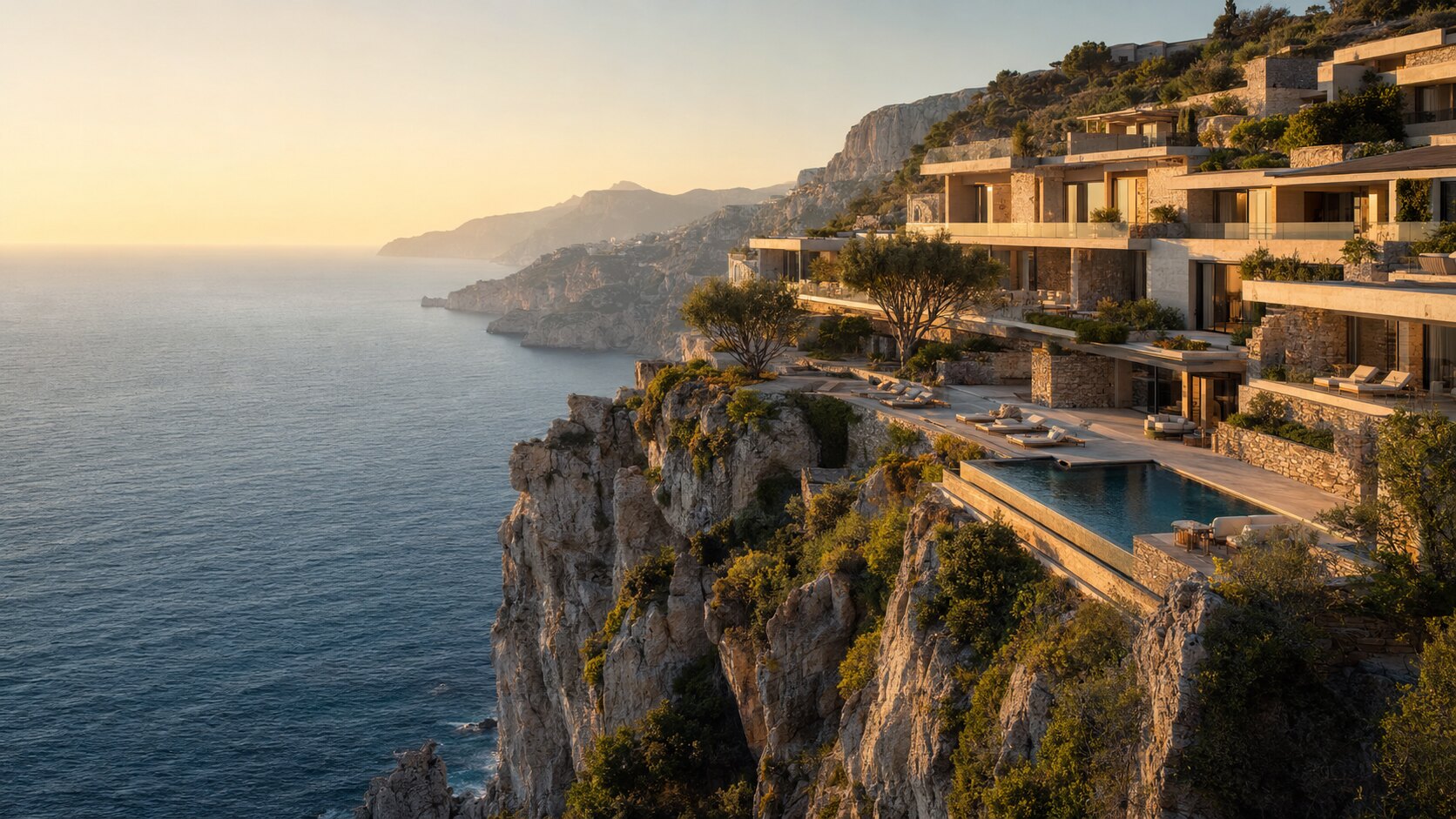 Cliffside hotel